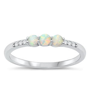 Silver Lab Opal Ring