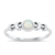 Silver Lab Opal Ring - Moon Phases