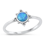 Silver Lab Opal Ring