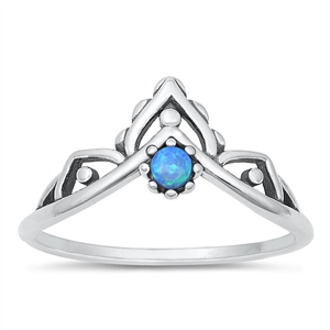 Silver Lab Opal Ring