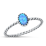 Silver Lab Opal Ring