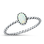 Silver Lab Opal Ring