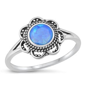 Silver Lab Opal Ring