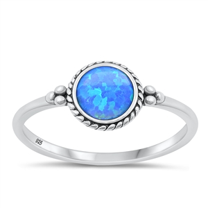 Silver Lab Opal Ring