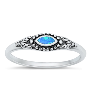 Silver Lab Opal Ring