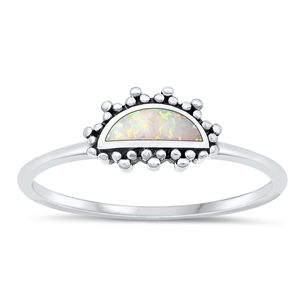 Silver Lab Opal Ring