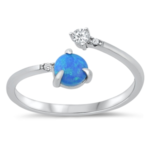 Silver Lab Opal Ring