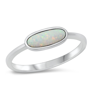 Silver Lab Opal Ring