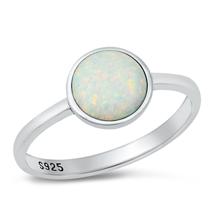 Silver Lab Opal Ring