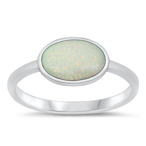 Silver Lab Opal Ring