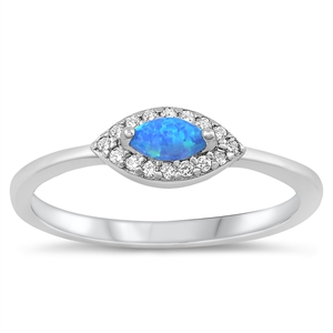 Silver Lab Opal Ring - Eye