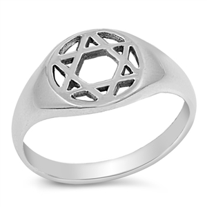 Silver Ring - Star Of David