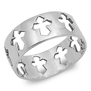 Silver Ring - Cross