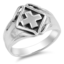 Silver Ring - Cross