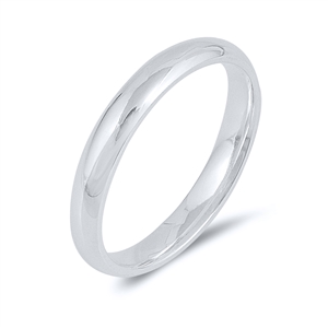 photo of Silver Wedding Band - 3 mm