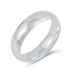 Silver Wedding Band - 5 mm