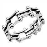 Silver Ring - Bike Chain