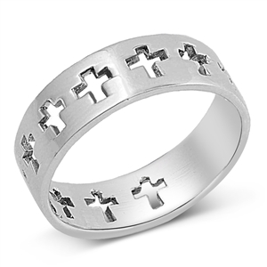 Silver Ring - Cross