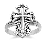 Silver Ring - Cross