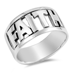 Silver Ring - Faith