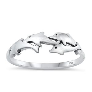 Silver Ring - Dolphin