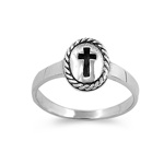 Silver Ring - Cross