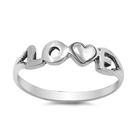 Silver Ring - Love