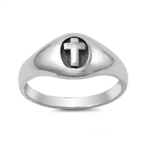 Silver Ring - Cross