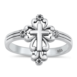 Silver Ring - Cross