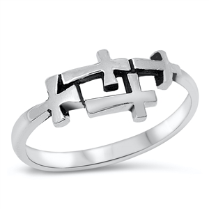 Silver Ring - Cross