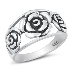 Silver Ring - Rose