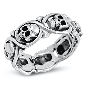 Silver Ring - Skulls