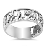 Silver Ring - Elephant