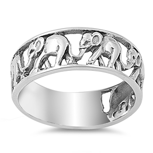 Silver Ring - Elephant