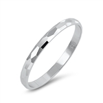 Silver Ring - Diamond Cut Band