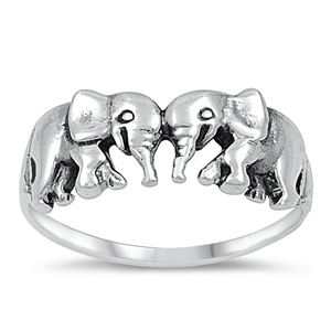 Silver Ring - Elephant