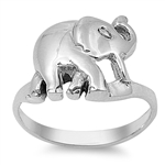 Silver Ring - Elephant