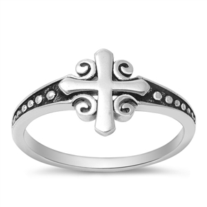 Silver Ring - Cross