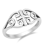 Silver Ring - Medieval Cross