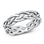 Silver Braided Ring