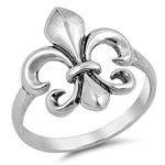 Silver Ring - Fleur de Lis