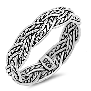 Silver Ring - Braided