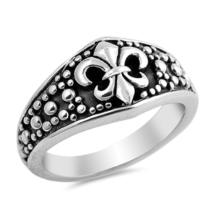 Silver Ring - Fleur De Lis