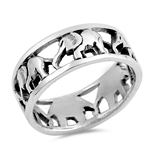 Silver Ring - Elephant