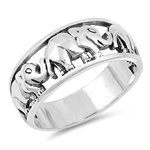 Silver Ring - Elephant