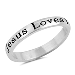 Silver Ring - Jesus Love You