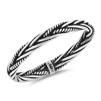 Silver Bali Ring - Rope Braid