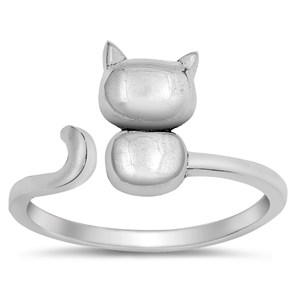 Silver Ring - Cat