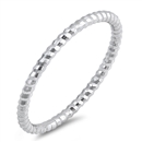 Silver Ring - Diamond Cut Band