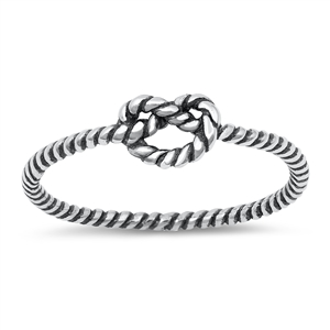 Silver Ring - Knot - Satrt $2.37
